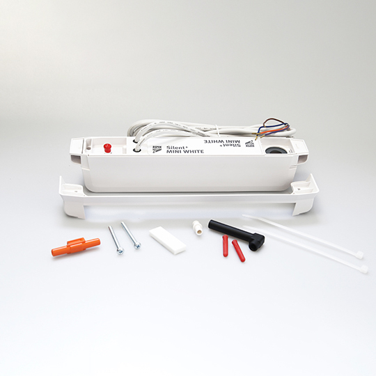 Aspen Pumps Aspen Silent+ Mini White Pump 45 L/H 16Db FP3450 - Side Profile - NZ Depot Wholesale Aspen Pumps Aspen Silent+ Mini White Pump 45 L/H 16Db FP3450 Side View
