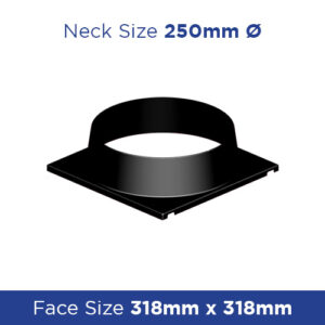 Buy DVNA3025 Plastic Neck Adaptor 318sq - 250dia (242) MDONA3025 Online - Rectangular Ceiling Diffusers - Plastic - 1 - NZ Depot Trade