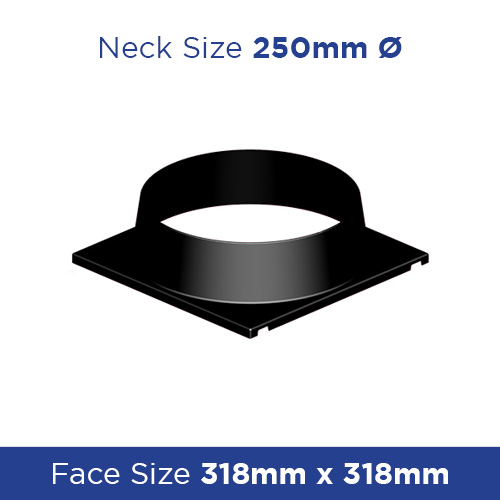 DVNA3025 Plastic Neck Adaptor 318sq - 250dia (242) - Rectangular Ceiling Diffusers - Plastic - MDONA3025 3 Buy DVNA3025 Plastic Neck Adaptor 318sq - 250dia (242) MDONA3025 Online - Rectangular Ceiling Diffusers - Plastic - 1 - NZ Depot Trade