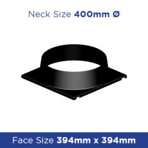 Buy DVNA4040 Plastic Neck Adaptor 394sq - 400dia (394) MDONA4040 Online - Rectangular Ceiling Diffusers - Plastic - 1 - NZ Depot Trade