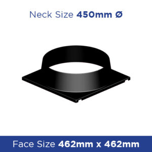 Buy DVNA4545 Plastic Neck Adaptor 462sq - 450dia (445) MDONA4545 Online - Rectangular Ceiling Diffusers - Plastic - 1 - NZ Depot Trade