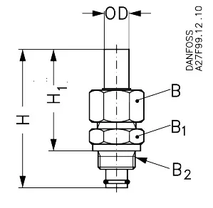 Buy Danfoss Pml 32-65 External Pilot Connector 027F1048 Front View