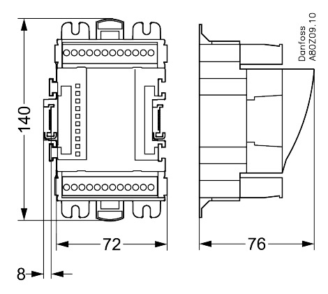 Danfoss I/O Module, Ak-Xm 107A 080Z0020 - Packaging Box - NZ Depot Danfoss I/O Module, Ak-Xm 107A 080Z0020 Box Packaging