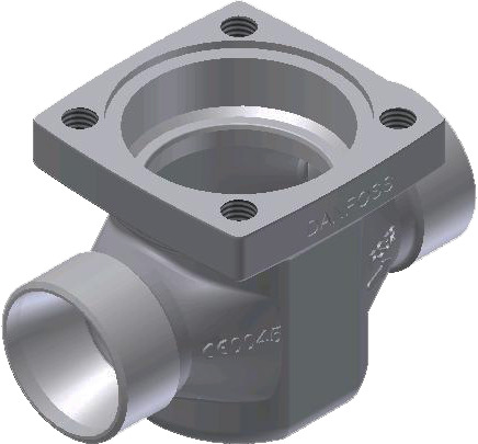 Danfoss Multifunction Valve Body, Icv 25, Butt Weld, 40 Mm 027H2135 - Angled Perspective - NZ Depot Genuine Danfoss Multifunction Valve Body, Icv 25, Butt Weld, 40 Mm 027H2135 Trade Supply