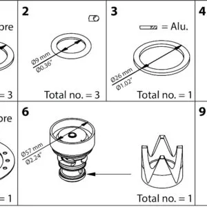 Buy Danfoss Overhaul Kit 027H2138 Front View