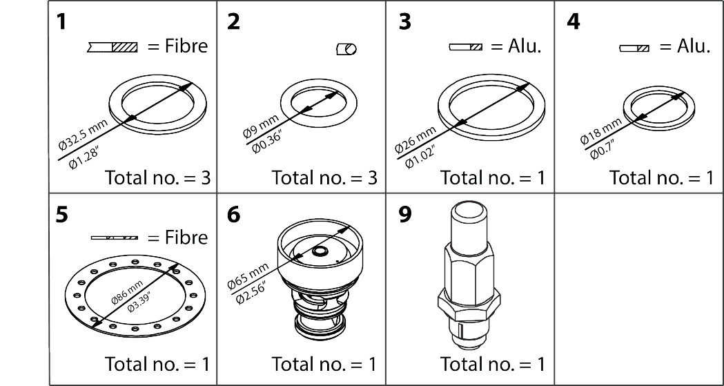 Danfoss Overhaul Kit 027H3018 | Industrial Valves 1 Buy Danfoss Overhaul Kit 027H3018 Front View
