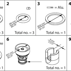 Buy Danfoss Overhaul Kit 027H3019 Front View