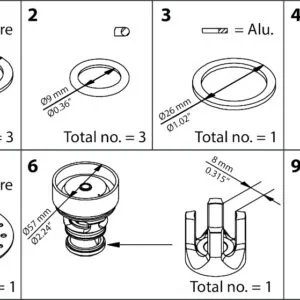 Buy Danfoss Overhaul Kit 027H3043 Front View