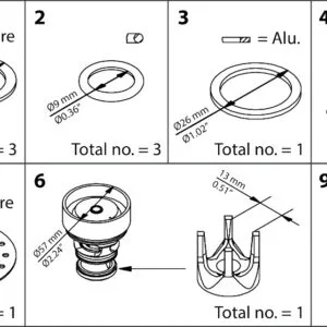 Buy Danfoss Overhaul Kit 027H3044 Front View