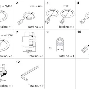 Buy Danfoss Overhaul Kit, Cone, Sealing, Packing Gland 148B6152 Front View