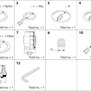 Buy Danfoss Overhaul Kit, Cone, Sealing, Packing Gland 148B6153 Front View