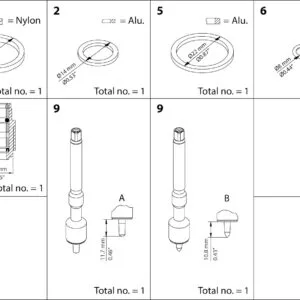 Buy Danfoss Overhaul Kit, Cone, Sealing, Packing Gland 148B6174 Front View