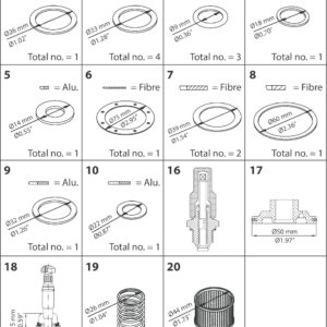 Buy Danfoss Overhaul Kit, Overhaul Kit 027F3370 Front View
