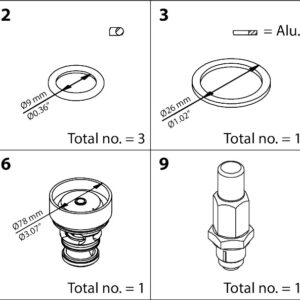 Buy Danfoss Overhaul Kit, Overhaul Kit 027H4016 Front View
