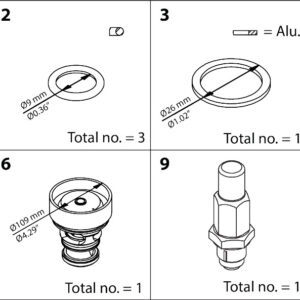 Buy Danfoss Overhaul Kit, Overhaul Kit 027H6018 Front View