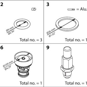 Buy Danfoss Overhaul Kit, Overhaul Kit 027H6028 Front View