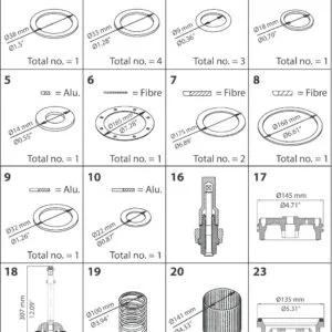Buy Danfoss Pm 3-100; Pm, Size 100 Standard Cone, Overhaul Kit 027F3378 Front View