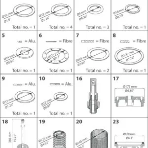 Buy Danfoss Pm 3-125; Pm, Size 125 Standard Cone, Overhaul Kit 027F3379 Front View