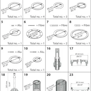 Buy Danfoss Pm 3-80; Pm, Size 80 Standard Cone, Overhaul Kit 027F3377 Front View