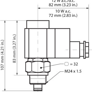 Buy Danfoss Pilot Valve, Evm No 027B1130 Front View