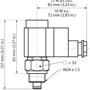 Buy Danfoss Pilot Valve, Evm No 027B1130 Front View