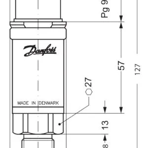 Genuine Danfoss Pressure Transmitter Aks 33 060G2105 Trade Supply