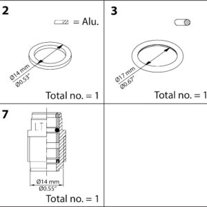 Buy Danfoss Repair Kit, Packing Gland And Sealing 148B6060 Front View