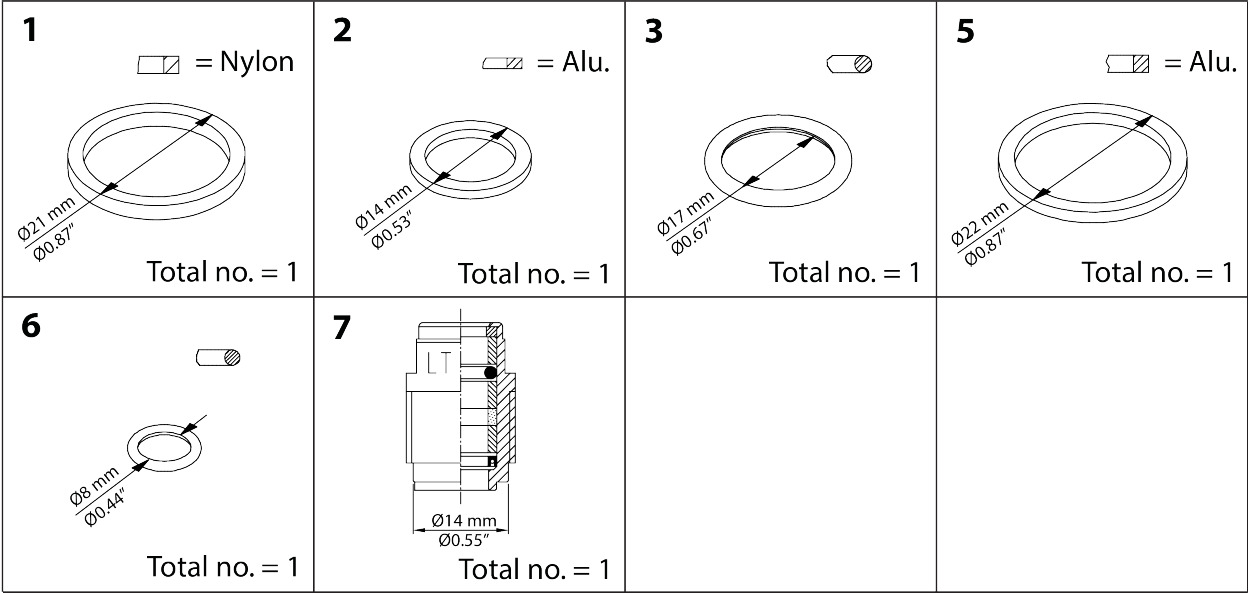 Danfoss Repair Kit, Packing Gland And Sealing 148B6060 | Industrial Valves 1 Buy Danfoss Repair Kit, Packing Gland And Sealing 148B6060 Front View