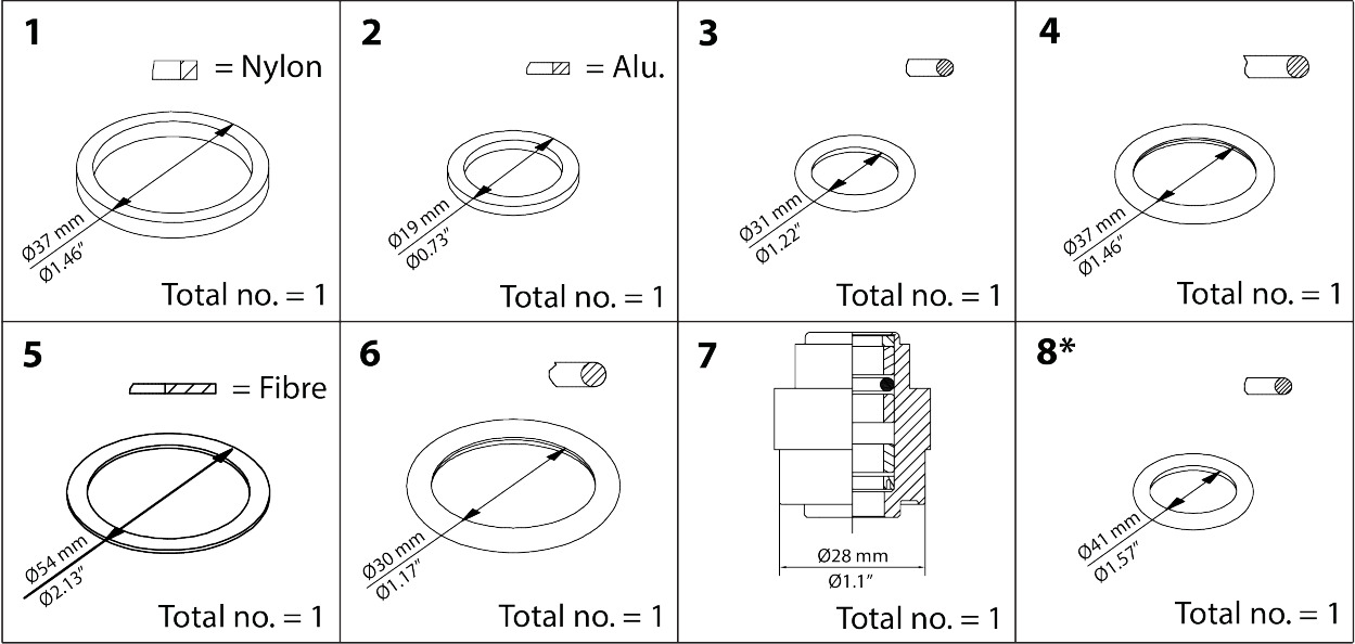 Danfoss Repair Kit, Packing Gland And Sealing 148B6062 | Industrial Valves 1 Buy Danfoss Repair Kit, Packing Gland And Sealing 148B6062 Front View