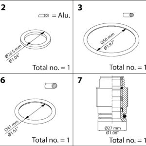 Buy Danfoss Repair Kit, Packing Gland And Sealing 148B6063 Front View