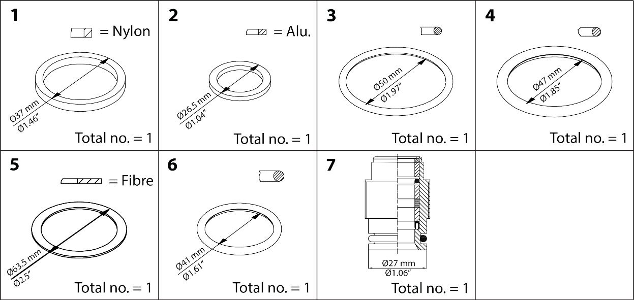 Danfoss Repair Kit, Packing Gland And Sealing 148B6063 | Industrial Valves 1 Buy Danfoss Repair Kit, Packing Gland And Sealing 148B6063 Front View