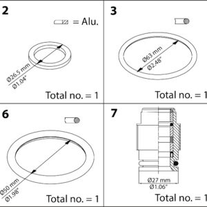 Buy Danfoss Repair Kit, Packing Gland And Sealing 148B6064 Front View
