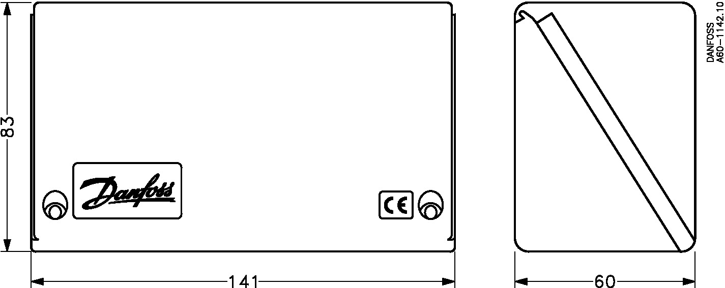 Danfoss Switches Accessories, Ip55 Enclosure For Kp (Dual) 060-035066 | Controls 1 Buy Danfoss Switches Accessories, Ip55 Enclosure For Kp (Dual) 060-035066 Front View