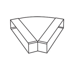Buy DuctPVC 45deg Vertical elbow 350x75mm DP3575EV45 Online - PVC Ducting - 1 - NZ Depot Trade