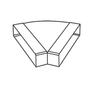Buy DuctPVC 45deg Vertical elbow 350x75mm DP3575EV45 Online - PVC Ducting - 1 - NZ Depot Trade