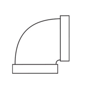 Buy DuctPVC 90deg Horizontal Elbow for 350x75mm BE/BE DP3575EH90 Online - PVC Ducting - 1 - NZ Depot Trade
