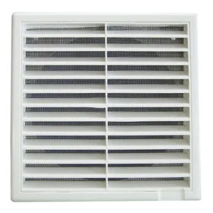 Buy Grille Louvered Plastic Square 150dia w insect screen GLP150 Online - External Ventilation Grilles - 1 - NZ Depot Trade