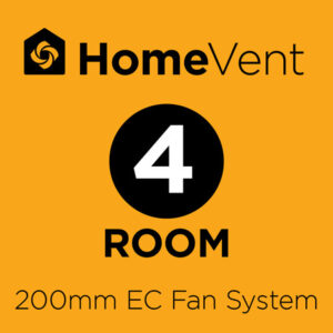 Buy HomeVent 4 room Ventilation Kit (200mmEC fan) SV4-EC Online - HomeVent (Positive Pressure) - 1 - NZ Depot Trade