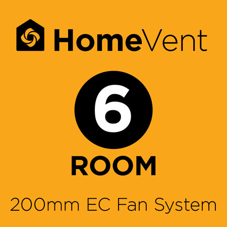 HomeVent 6 room Ventilation Kit (200mm EC fan) - HomeVent (Positive Pressure) - SV6-EC 7 Buy HomeVent 6 room Ventilation Kit (200mm EC fan) SV6-EC Online - HomeVent (Positive Pressure) - 1 - NZ Depot Trade