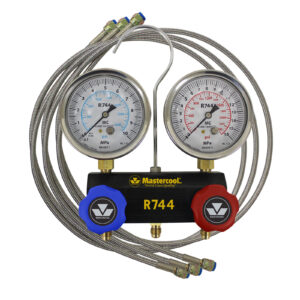 Buy Mastercool 2-Way Valve Manifold Set (With Braided Hoses) T4120 - Manifolds Online NZ Depot 1