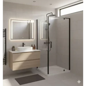 Buy Shower Box - ZENITH Series SQUARE FRONT Pivot Door (900x900x1950mm) Online - Shower Enclosures - Square Shower - 6 - NZ Depot Delivery