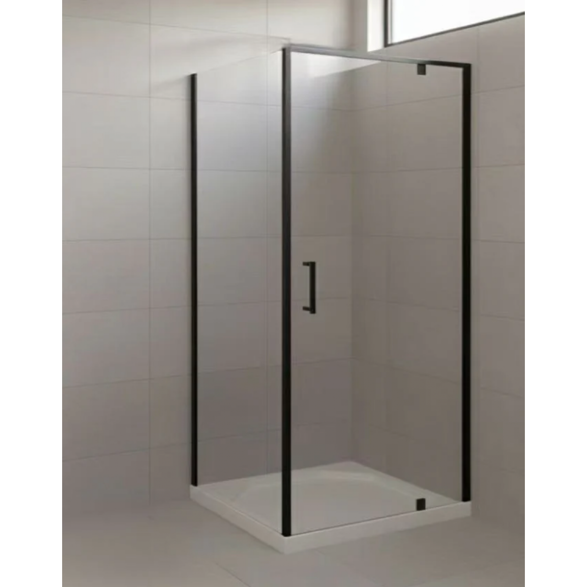 Shower Glass - ZENITH Series Square FRONT Pivot Door Black (900x900x1950mm) 1 Buy Shower Glass - ZENITH Series Square FRONT Pivot Door Black (900x900x1950mm) Online - Shower Enclosures - Square Shower - 1 - NZ Depot Delivery