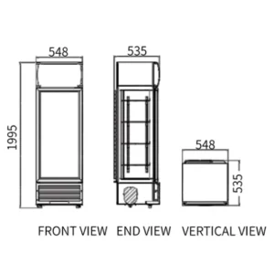 Buy Single Glass Door Display Fridge LC-298(A) Online - Commercial Fridges - 2 - NZ Depot Delivery