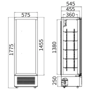 Buy Single Glass Door Display Fridge LC-310 Online - Commercial Fridges - 2 - NZ Depot Delivery
