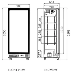 Buy Single Glass Door Display Fridge LC-830F Online - Commercial Fridges - 2 - NZ Depot Delivery