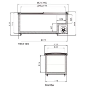 Buy Supermarket Island Freezer SD/SC-2000RS (Wide Editon） Online - Commercial Freezers - 2 - NZ Depot Delivery