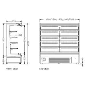 Buy Supermarket Vertical Display Chiller XC-ZL-19-A/770 Online - Commercial Fridges - 2 - NZ Depot Delivery