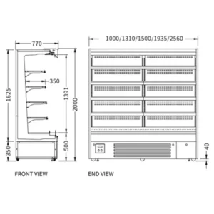 Buy Supermarket Vertical Display Chiller XC-ZL-25-A/770 Online - Commercial Fridges - 2 - NZ Depot Delivery
