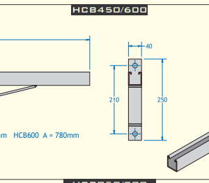 Buy USL Multistrut Industries Hvy Duty Cantilever Bracket X2 PWBCL450 Front View