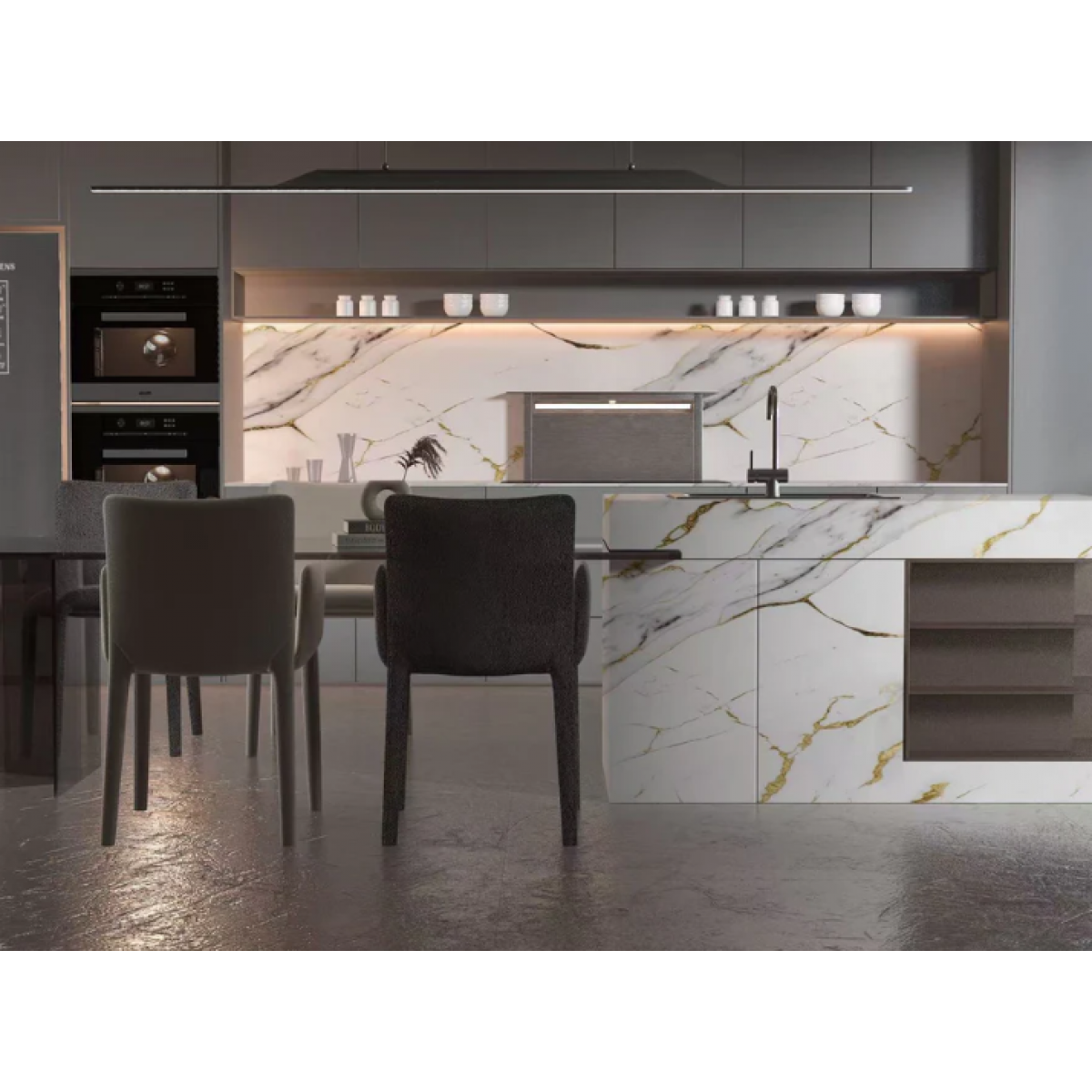 PVC UV Marble Stone Board - Salter Color - Decorative - 3 - NZ DEPOT Bathroom Buy PVC UV Marble Stone Board Online - Decorative - Waterproof decorative sheet - 3 - NZ Depot Delivery